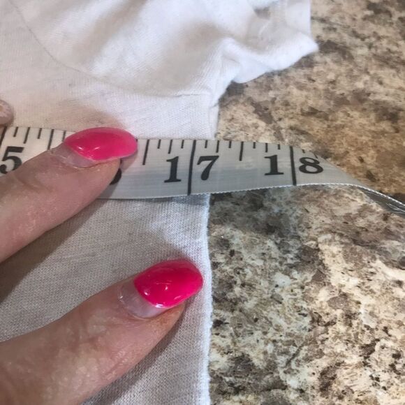 American Dream Medium Cream and Blue Hi Low Top - Picture 8 of 11